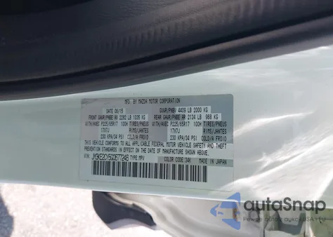 2016 Mazda Cx-5 Touring z USA, uszkodzony, nr VIN JM3KE2CY5G0677246